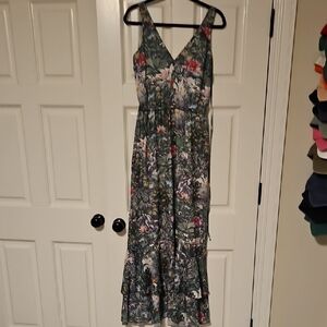 H&M Green Floral Maxi Dress